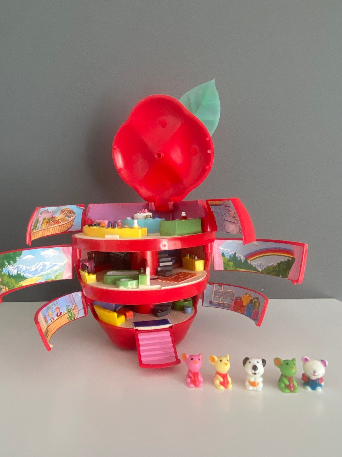 Polly Pocket Appel Hotel Vintage, Ophalen of Verzenden, Zo goed als nieuw, Jongen of Meisje