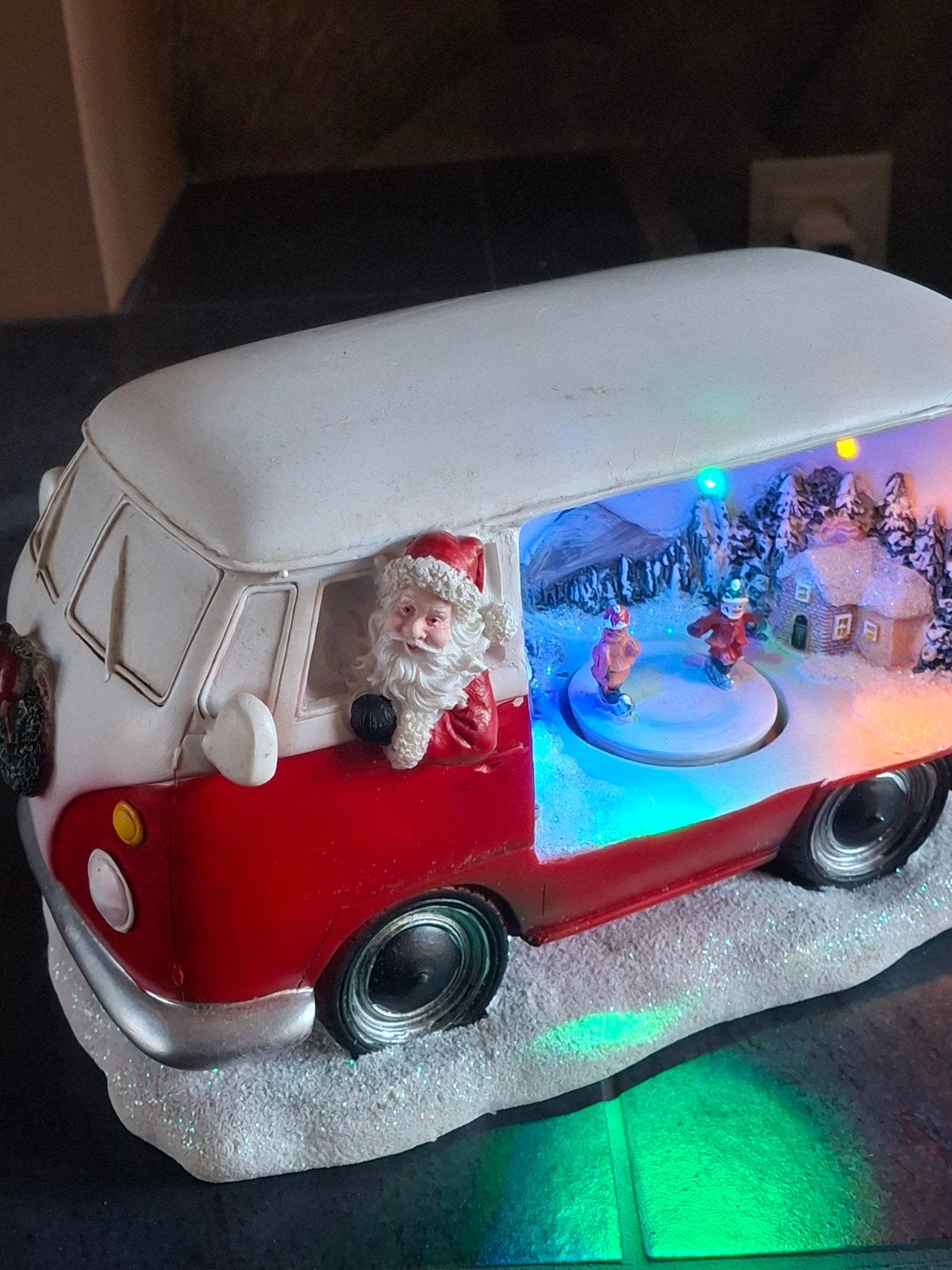 kerstman in bus decoratie Kerst, Diversen, Ophalen of Verzenden