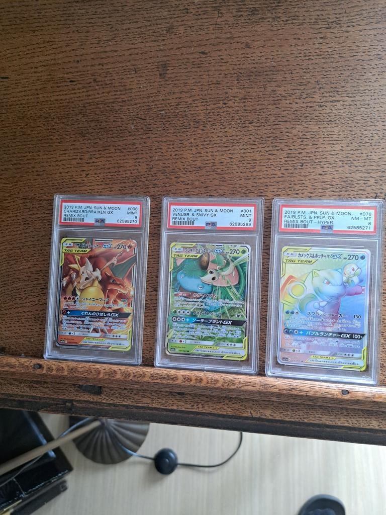 Charizard Blastoise & Venusaur Japans PSA, Ophalen of Verzenden, Zo goed als nieuw