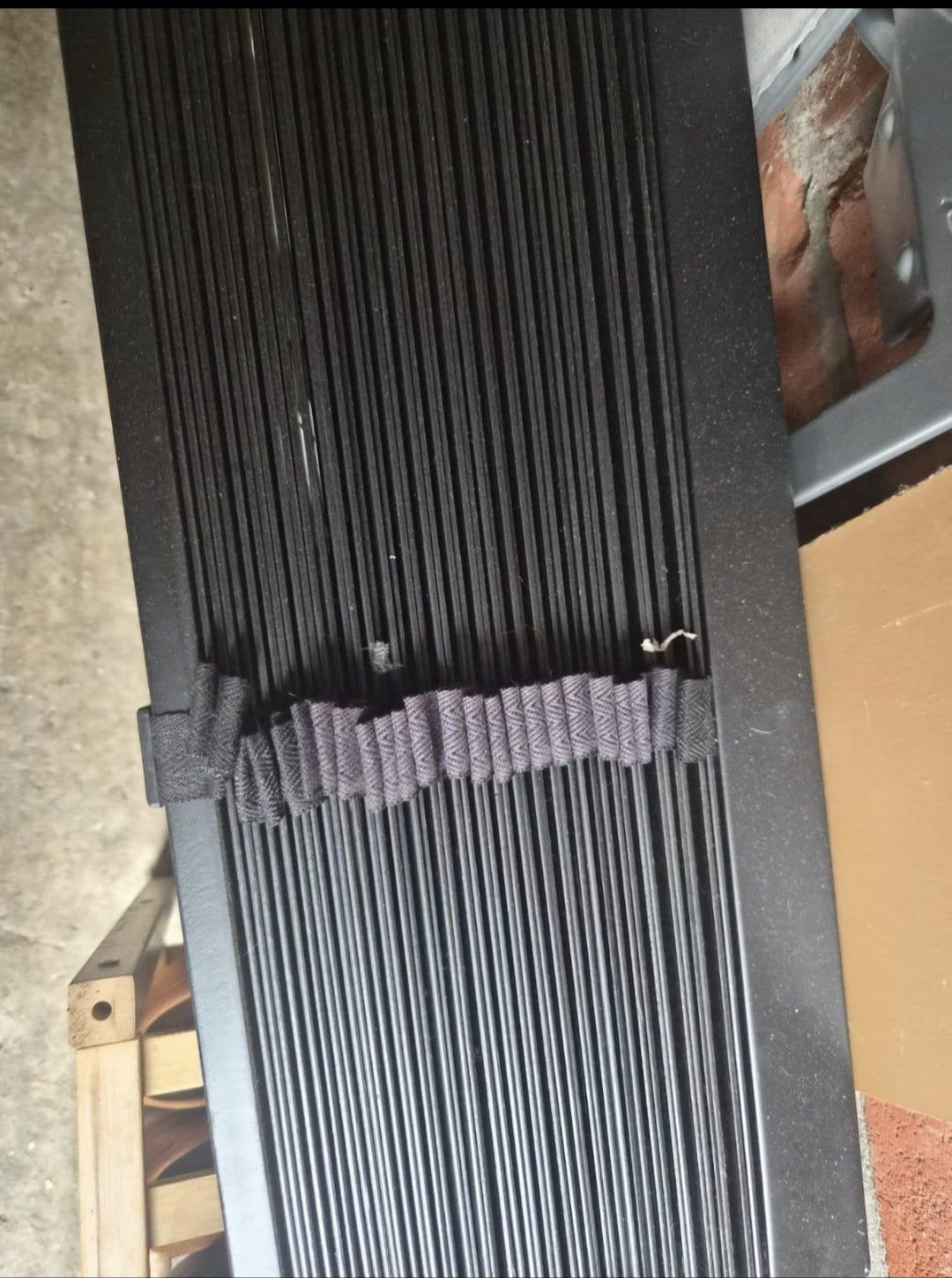 houten jaloezien 220 bij 220., Ophalen, Gebruikt