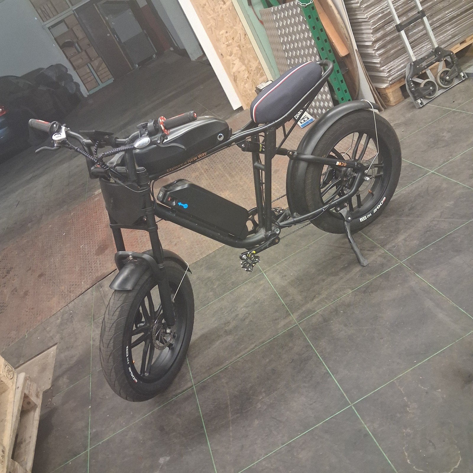 Stoere custom made Fatbike, Zo goed als nieuw, 51 tot 55 cm, 50 km per accu of meer, Ophalen