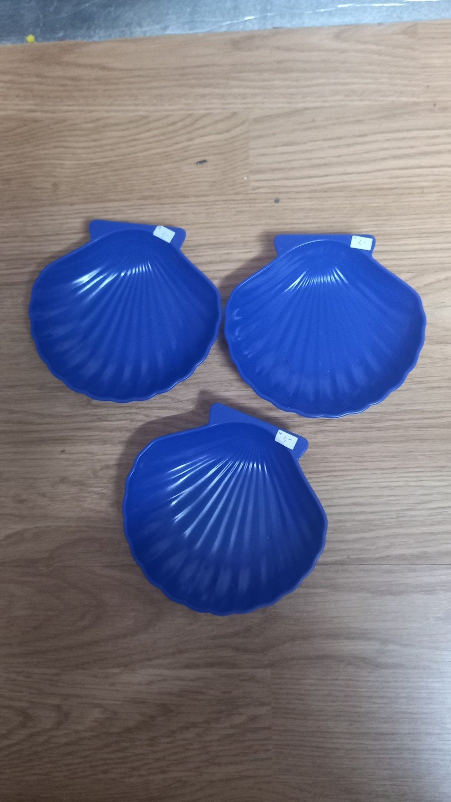 Nieuwe kunststof schelpschaaltjes - set van 3, Kunststof, Schaal, Nieuw, Ophalen of Verzenden