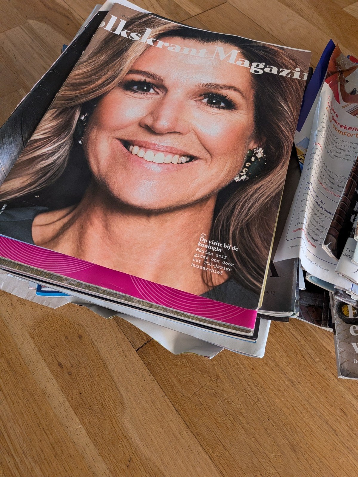 Diverse magazines: Volkskrant Magazine, Eigen Huis & meer, Ophalen, Gelezen, Glossy