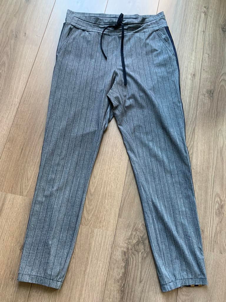 Grijs gestreepte broek, Studio Anneloes, maat S, Kleding | Dames, Broeken en Pantalons, Ophalen, Zo goed als nieuw, Maat 36 (S)