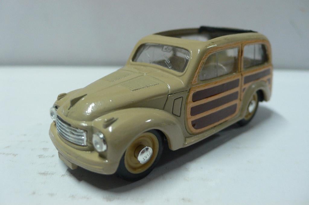 fiat topolino bevedere woody - 50er jaren -brumm-1/43, Verzenden, Zo goed als nieuw, Auto, Overige merken