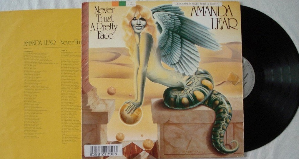 Amanda Lear - Never trust a pretty face, LP, Gebruikt, Ophalen of Verzenden, 12 inch