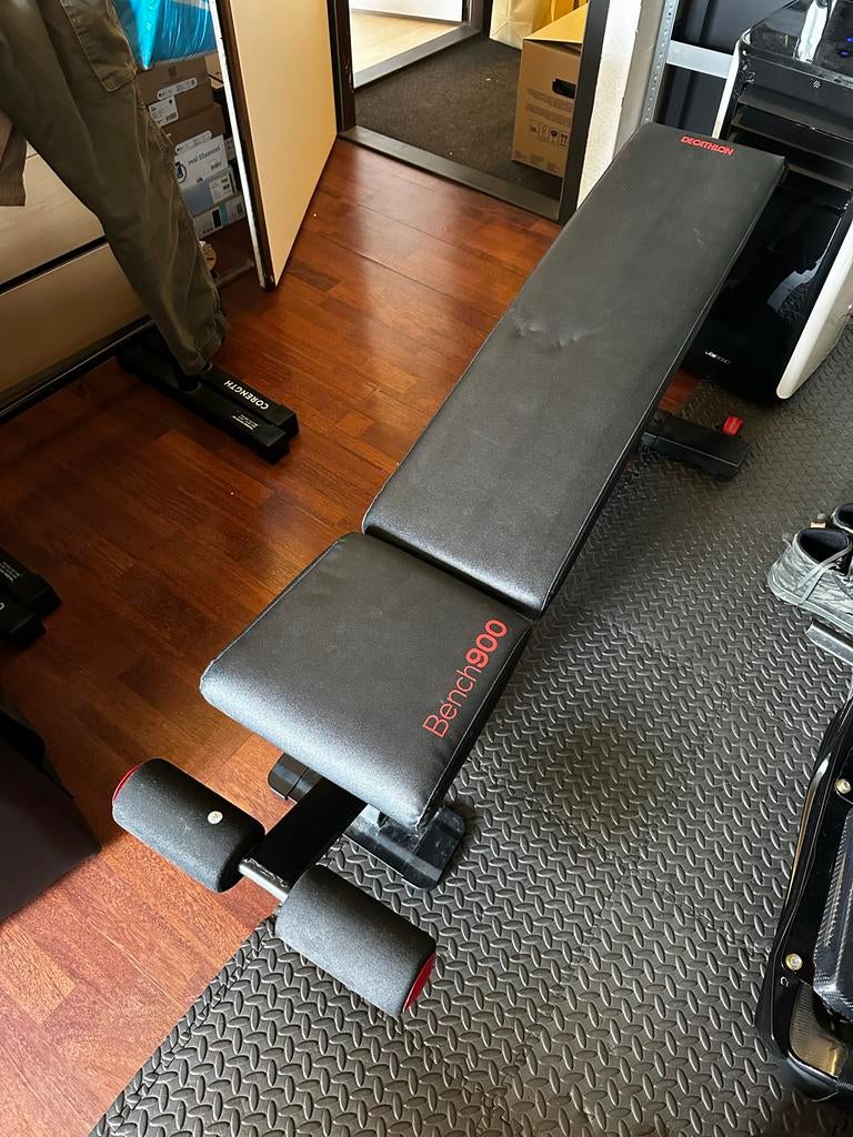 Decathlon Bench 900 Fitnessbank - Lichte Gebruikssporen, Ophalen, Gebruikt, Borst, Fitnessbank