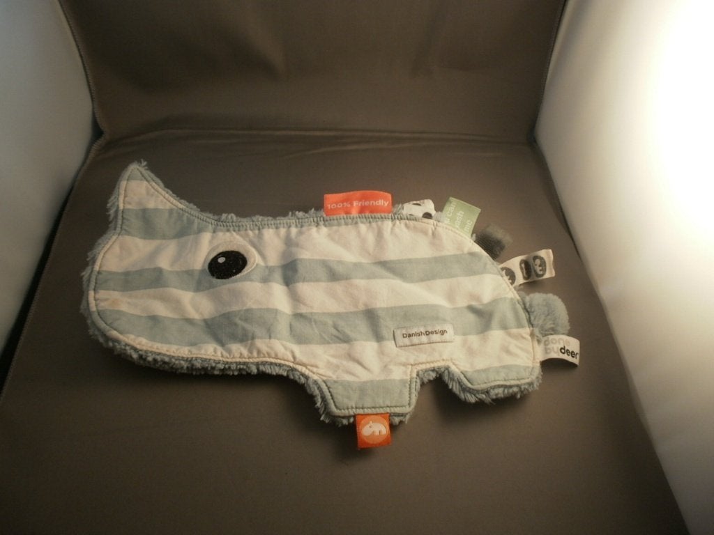done bydeer danish design neushoorn groen/wit gestreept, Overige merken, Overige typen, Nieuw, Ophalen of Verzenden
