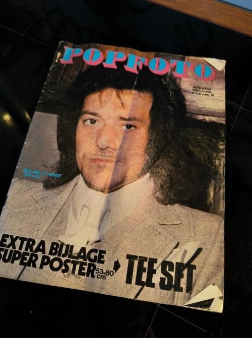 Tijdschrift "Popfoto" aug. 1971", Ophalen of Verzenden, Gelezen, Gossip of Showbizz