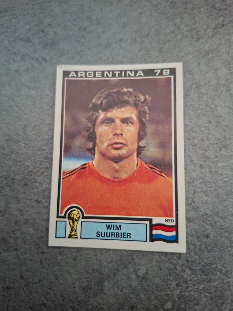 Panini sticker WK 78 Argentina. Wim Suurbier Nederland., Verzenden, Zo goed als nieuw, Sticker