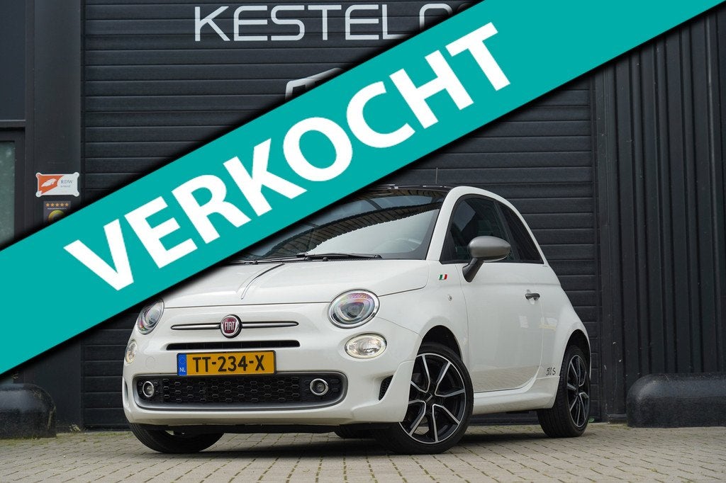 Fiat 500 1.2 S Automaat SPORT DESIGN PAKKET/PANO GLAS/AUTOM, Auto's, Fiat, Bedrijf, Te koop, ABS, Airbags, Airconditioning, Bluetooth