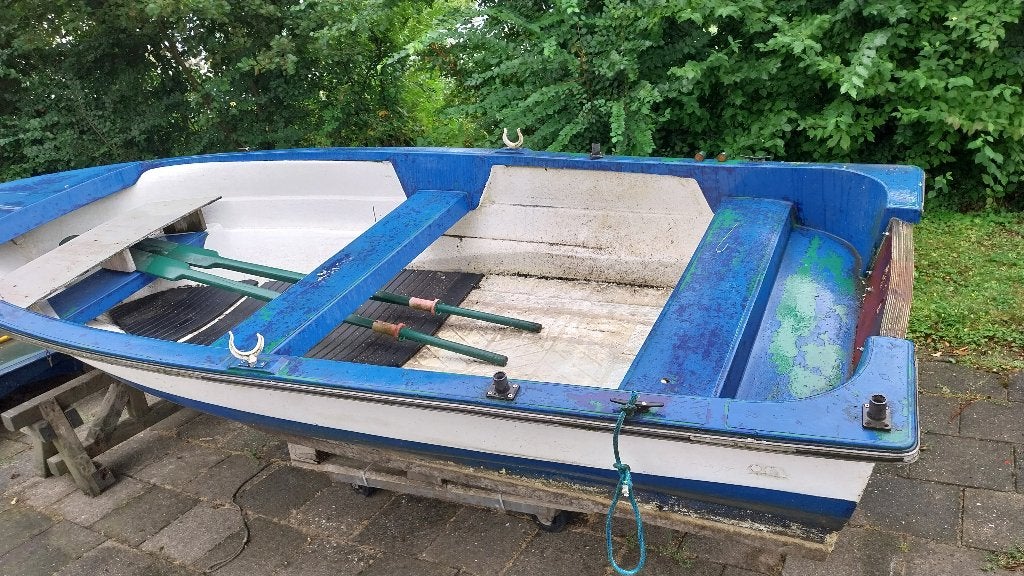 Opknapper roeiboot met peddels, Watersport en Boten, Ophalen, Gebruikt, Dubbelbladige peddel