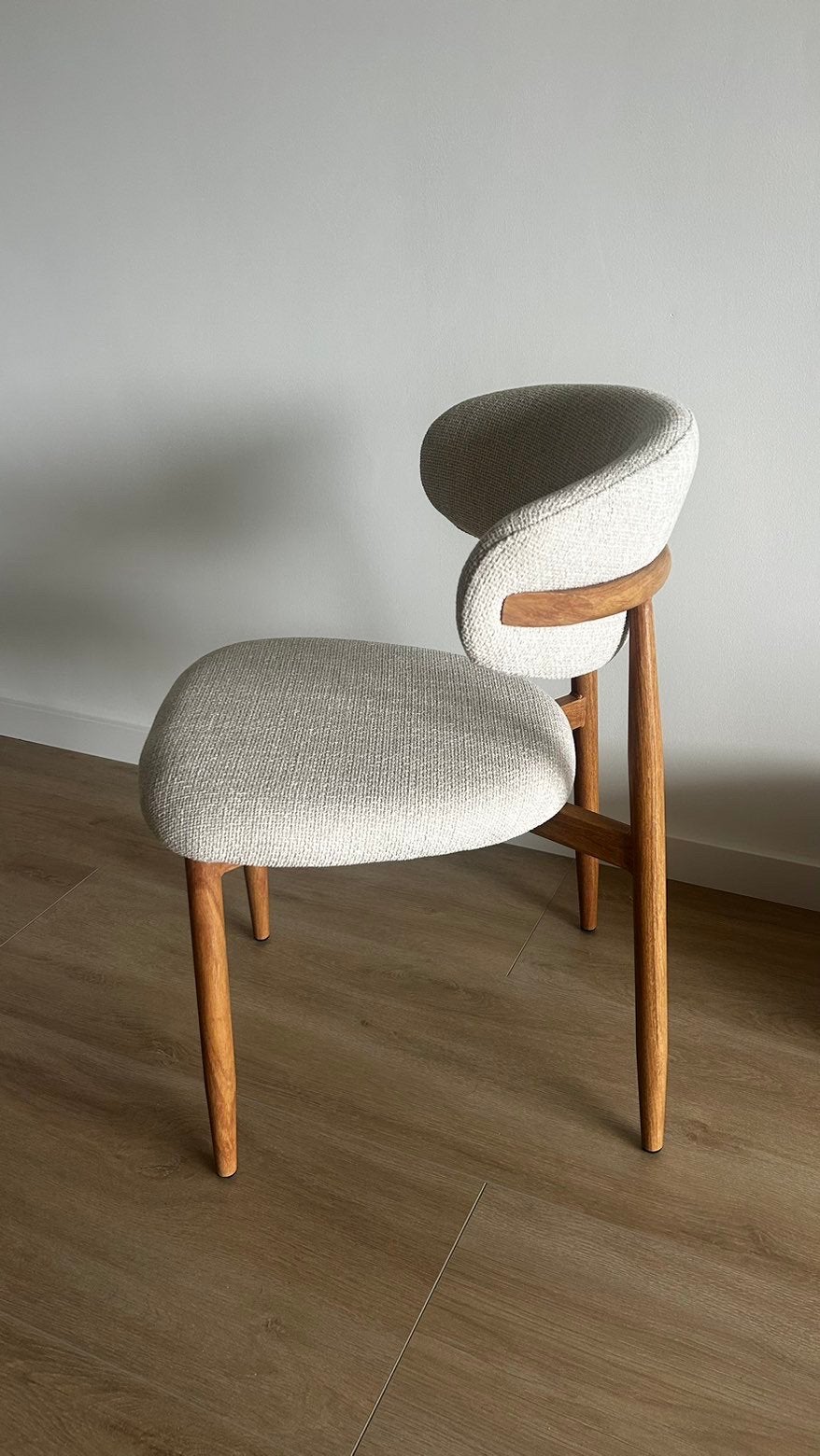 Japandi eetkamerstoelen set van 4, Ophalen, Nieuw, Stof