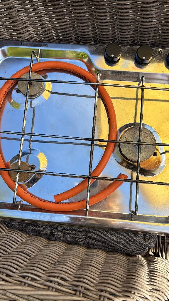 Drie pits Butaan gasstel, Ophalen, Gebruikt