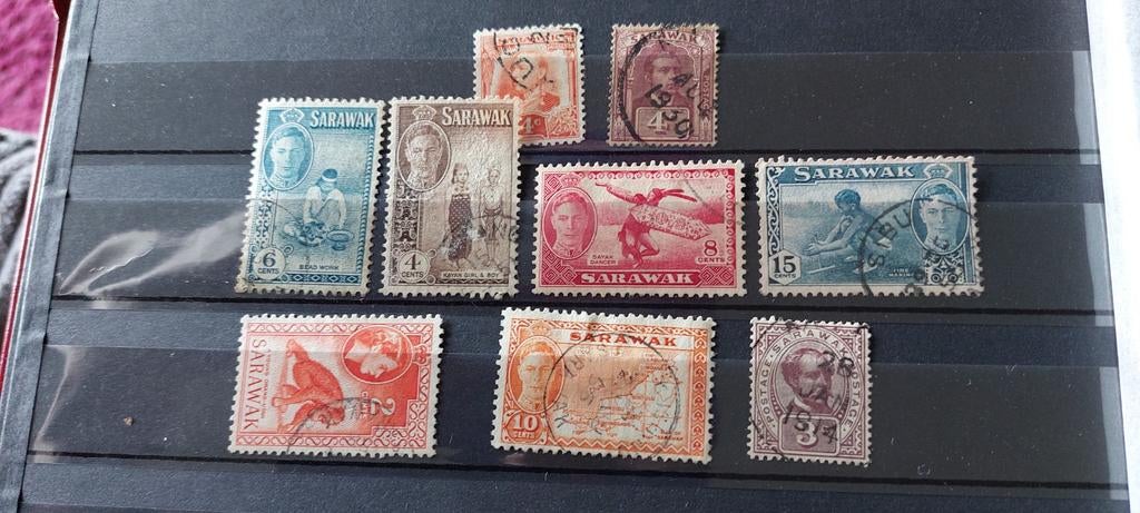 Sarawak, Ophalen of Verzenden, Gestempeld, Midden-Oosten