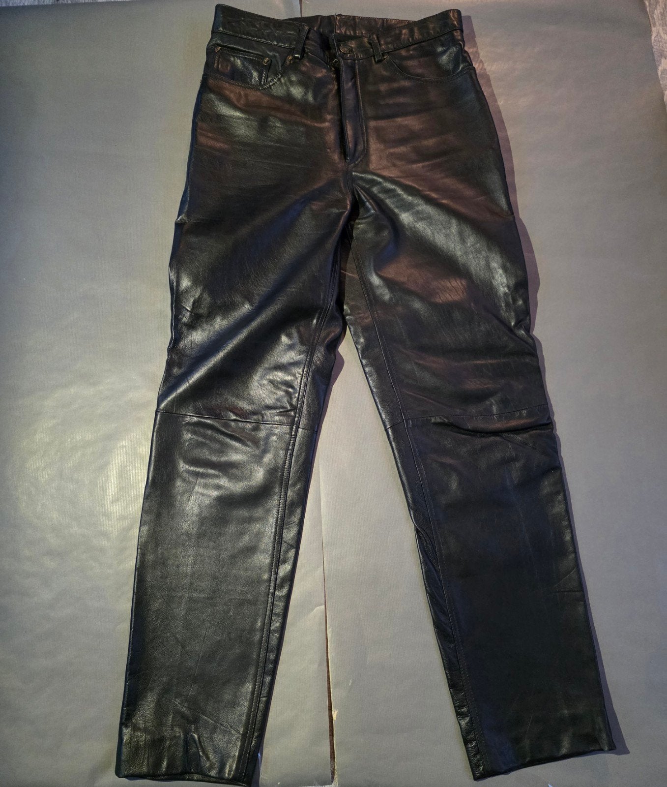 Leren motorbroek - Maat 38/40 (M), Ophalen of Verzenden, Gedragen, Maat 38/40 (M), Zwart