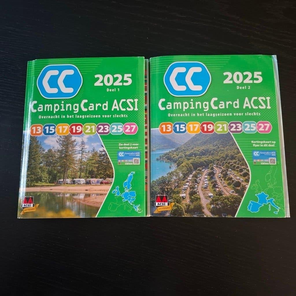 Acsi campinggidsen 2025 deel 1 en 2, Overige merken, Europa, Ophalen of Verzenden, Zo goed als nieuw
