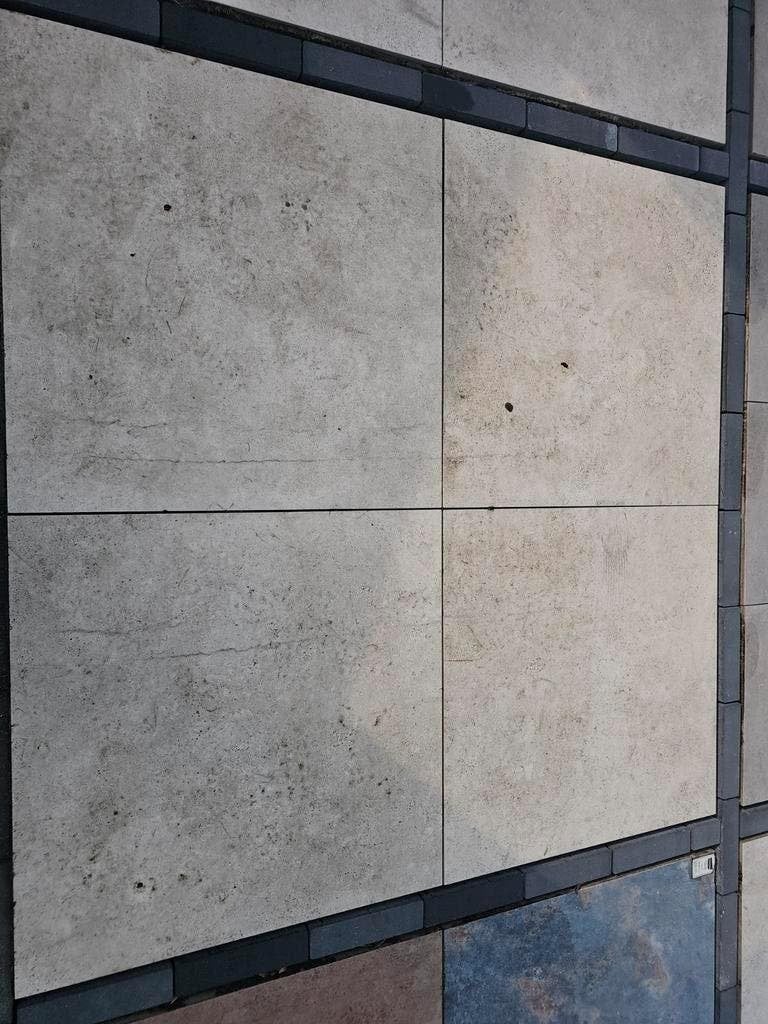 Keramische tegels 90x90x3 cm - 4 stuks (showtuin), Tuin en Terras, Ophalen, Keramiek, Zo goed als nieuw, Minder dan 5 m²