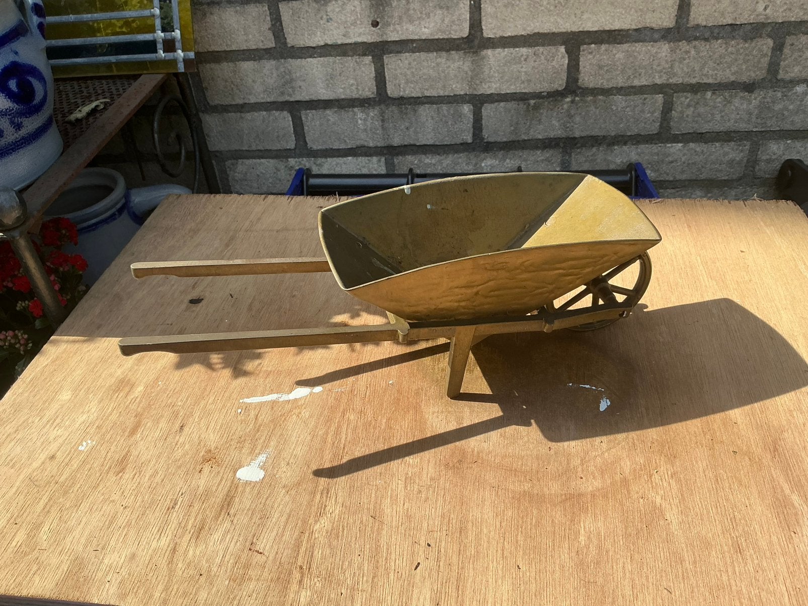 Koperen kruiwagen, Ophalen of Verzenden