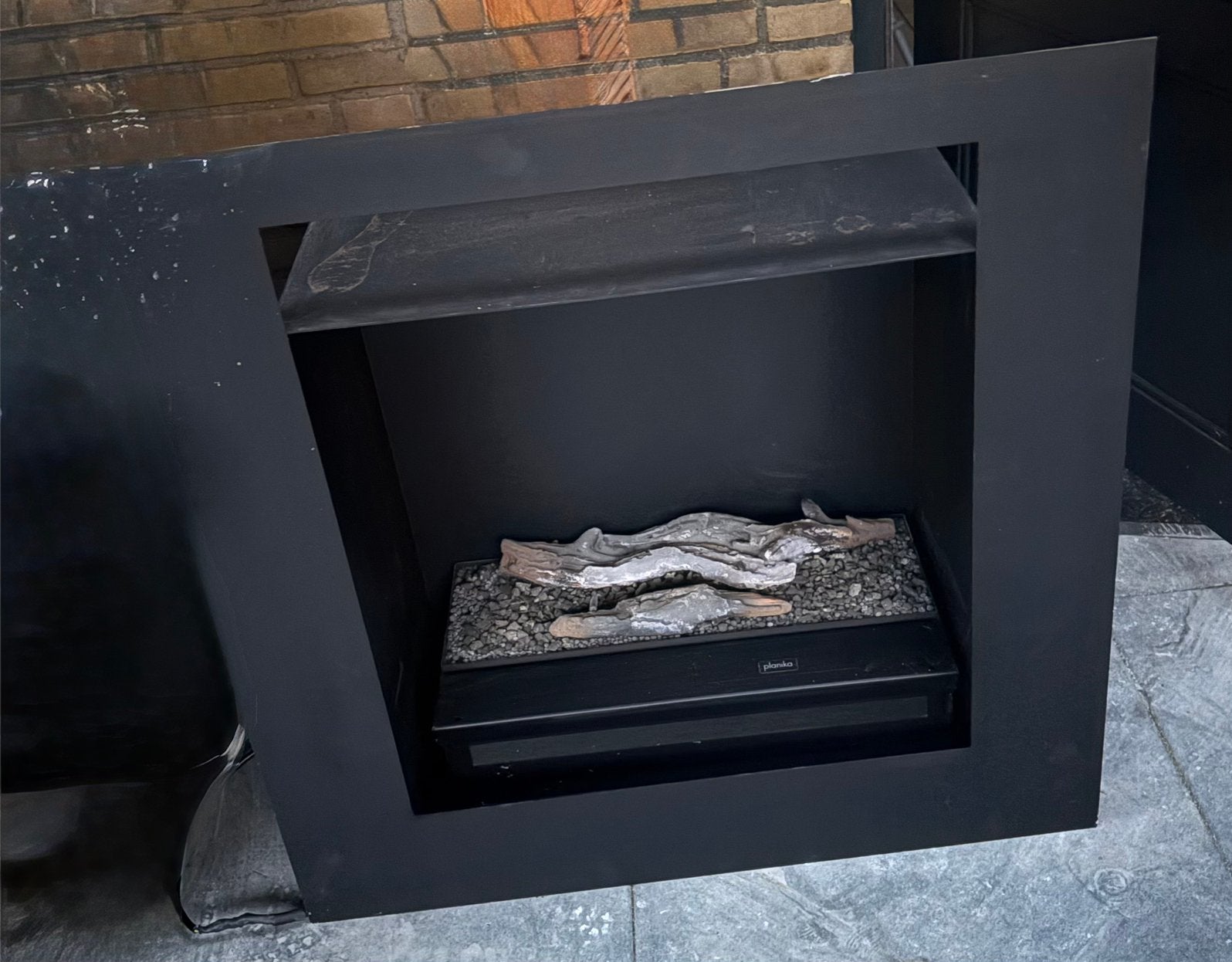 Planika basket fire logs, Ophalen, Zo goed als nieuw, Vrijstaande haard, Elektrische haard