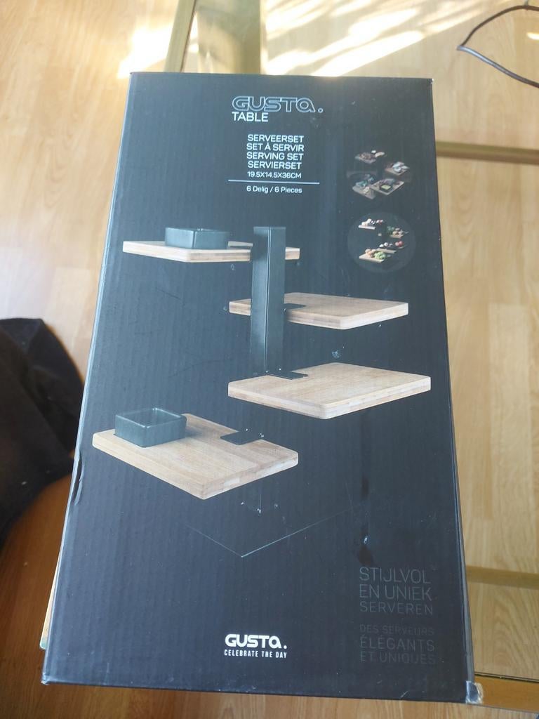 Gusta Serveerset - Nieuw in doos, Ophalen of Verzenden, Nieuw, Overige stijlen, Schaal of Schalen