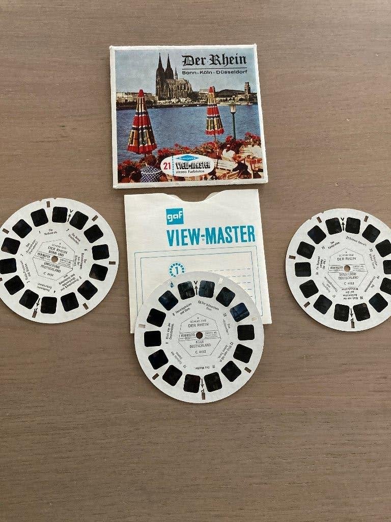 3 viewmaster schijfjes Der Rhein, Verzamelen, Verzenden, Zo goed als nieuw