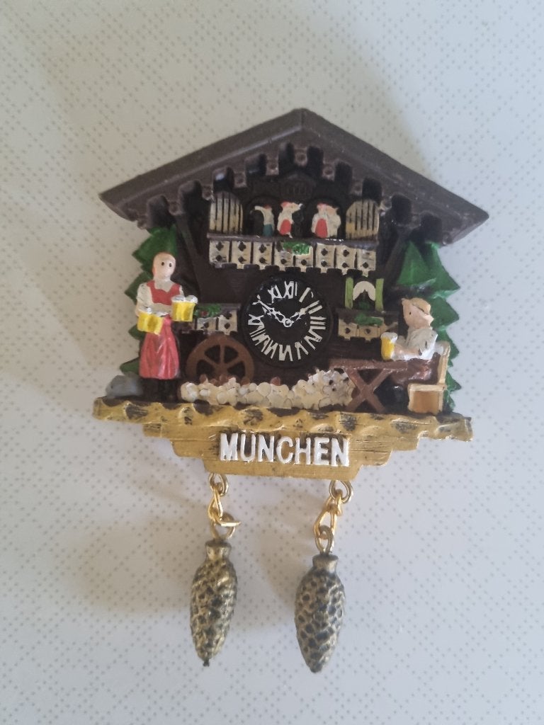 Koelkastmagneet Klok München, Ophalen of Verzenden, Gebruikt