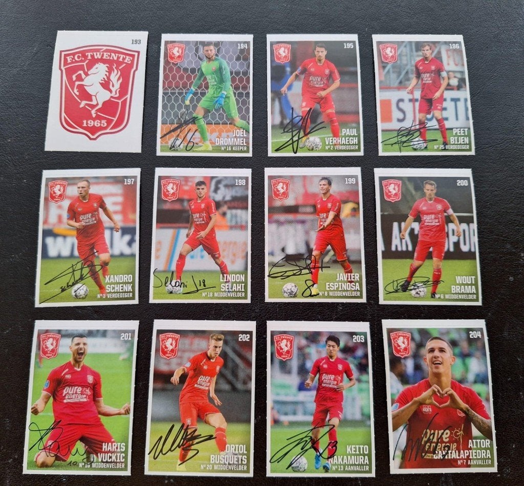 Complete set stickers FC Twente 2019/20, Ophalen of Verzenden, Zo goed als nieuw, F.C. Twente, Poster, Plaatje of Sticker