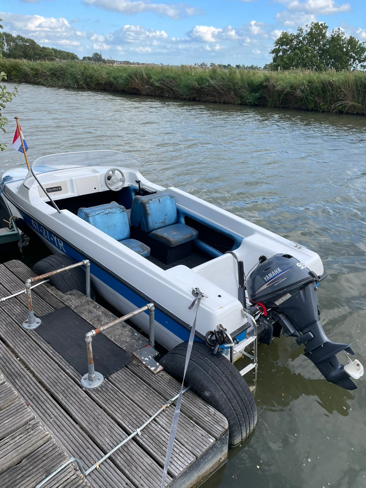 Speedboot 20pk, Watersport en Boten, Speedboten, Ophalen, Gebruikt, Minder dan 70 pk, Buitenboordmotor