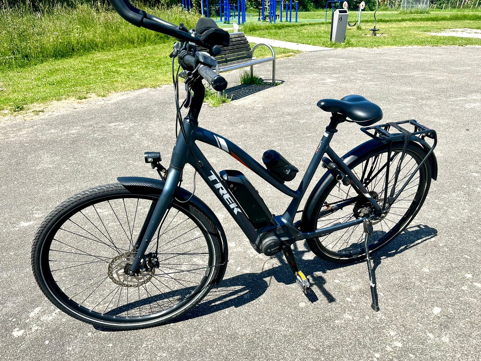 Trek UM3+ E-bike, Ophalen, Gebruikt, 50 km per accu of meer, Overige merken