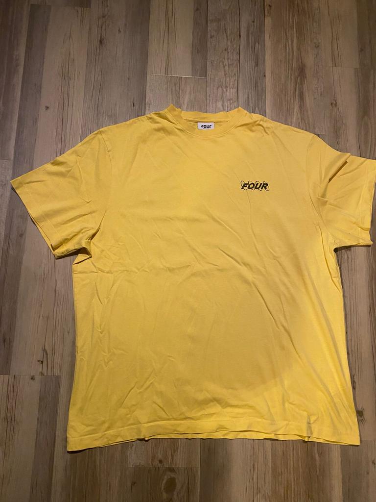 Four Amsterdam shirt geel XL, Kleding | Heren, T-shirts, Ophalen of Verzenden, Zo goed als nieuw, Geel