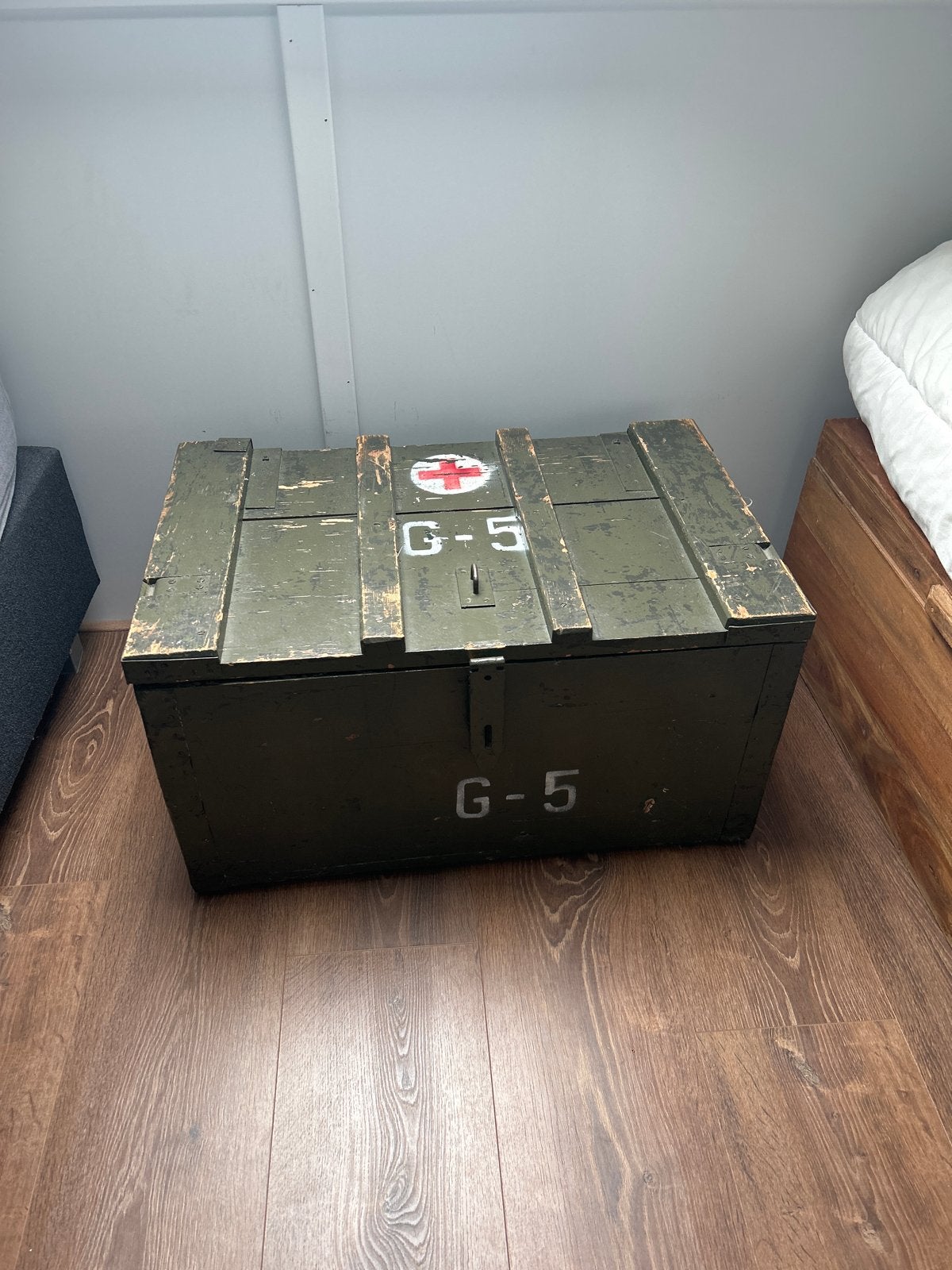 2x Leger kist - Militair Groen - 77x49x42 cm, Ophalen, Landmacht, Kist of Geocache