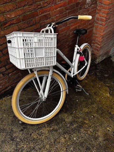 Witte  Batavus dames fiets Batavus BUB, Ophalen, Terugtraprem, Batavus, Zo goed als nieuw