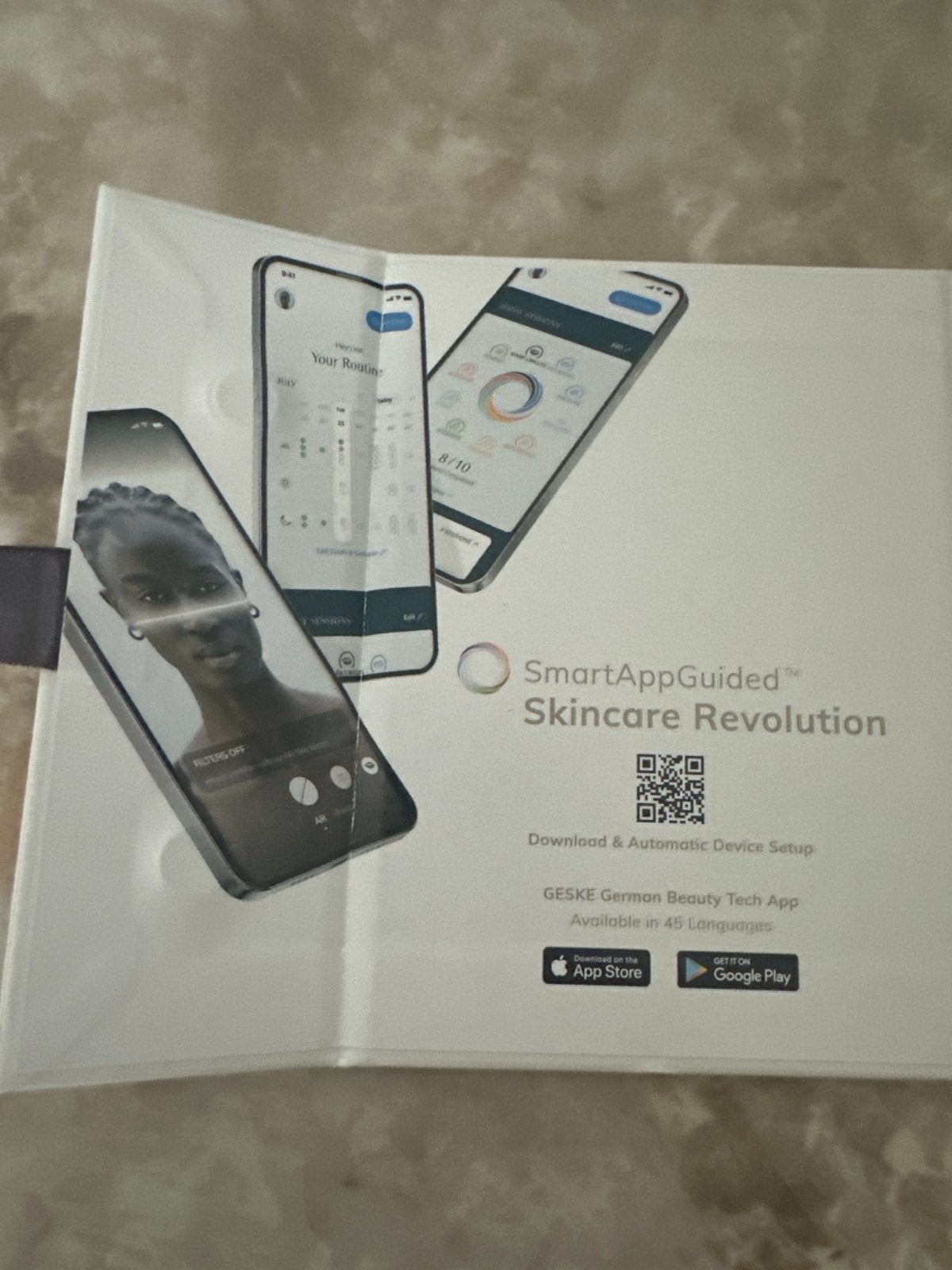 GESKE SmartAppGuided MicroCurrent Face-Lifter 6 in 1 Nieuw, Gehele gezicht, ., Nieuw, Ophalen of Verzenden