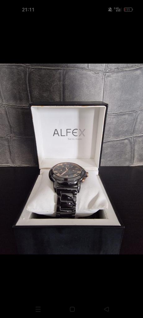 Alfex herenhorloge, Sieraden, Tassen en Uiterlijk, Horloges | Heren, Overige merken, Polshorloge, Ophalen of Verzenden, Zo goed als nieuw