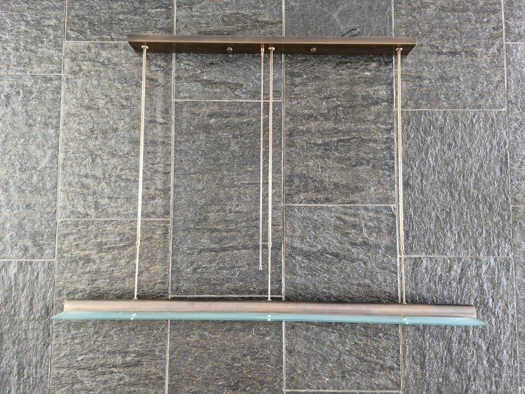 Mooie hanglamp met 6 lampjes dimbaar met draaistang, Ophalen, Zo goed als nieuw, Glas, 75 cm of meer