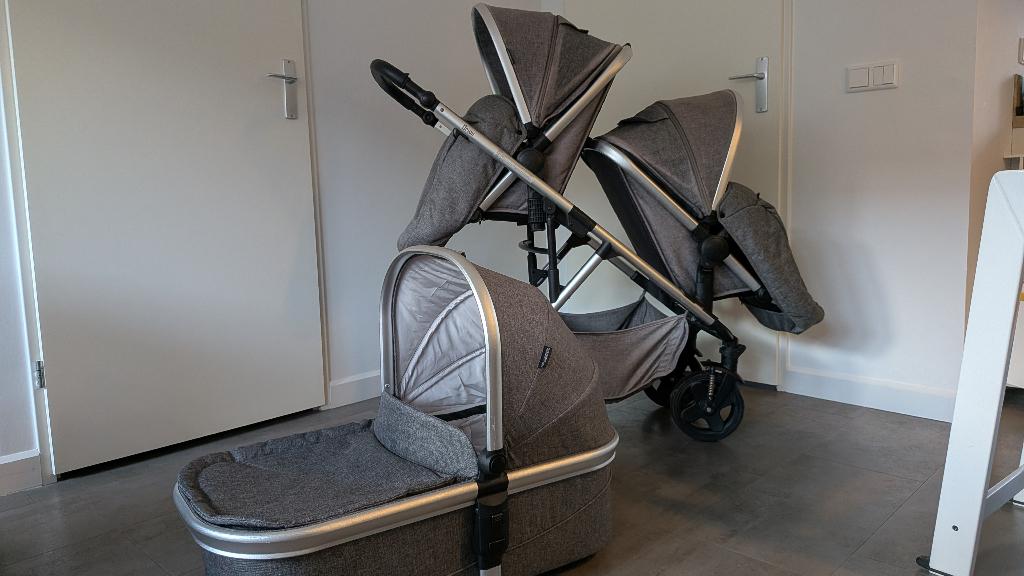 Kinderwagen Titaniumbaby Orion duo, Gebruikt, Combiwagen, Verstelbare duwstang, Ophalen