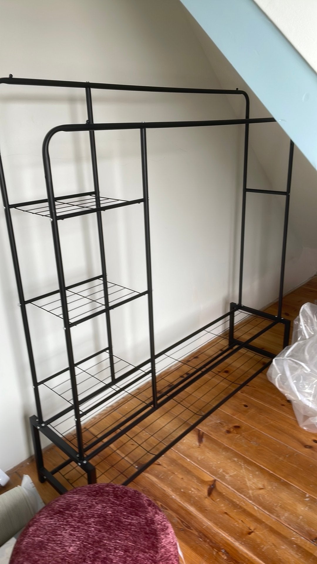 Kledingrek, hang en leg, Ophalen, Gebruikt