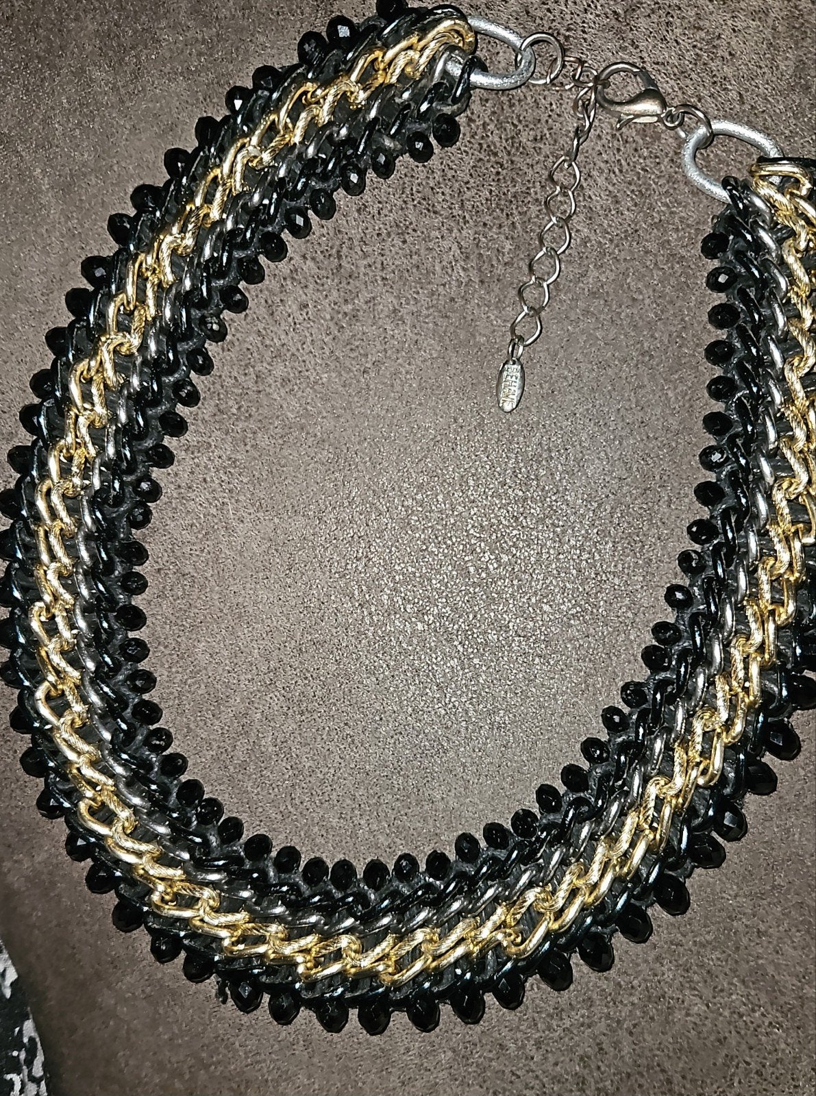 Behave Statement Ketting  Gevlochten Schakels met facet kral, Ophalen of Verzenden, Overige materialen