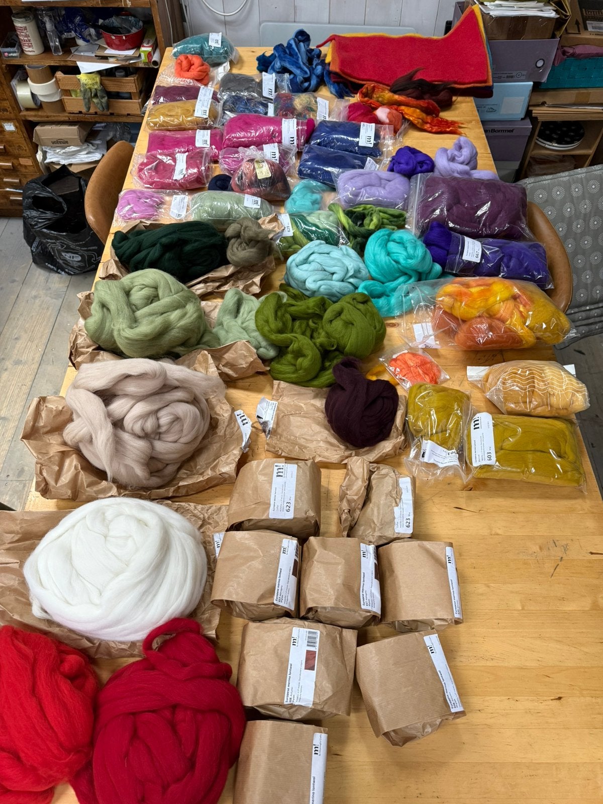 Wolvilt. Alle kleuren!, Hobby en Vrije tijd, Vilt, Ophalen, Nieuw, Wolvilt