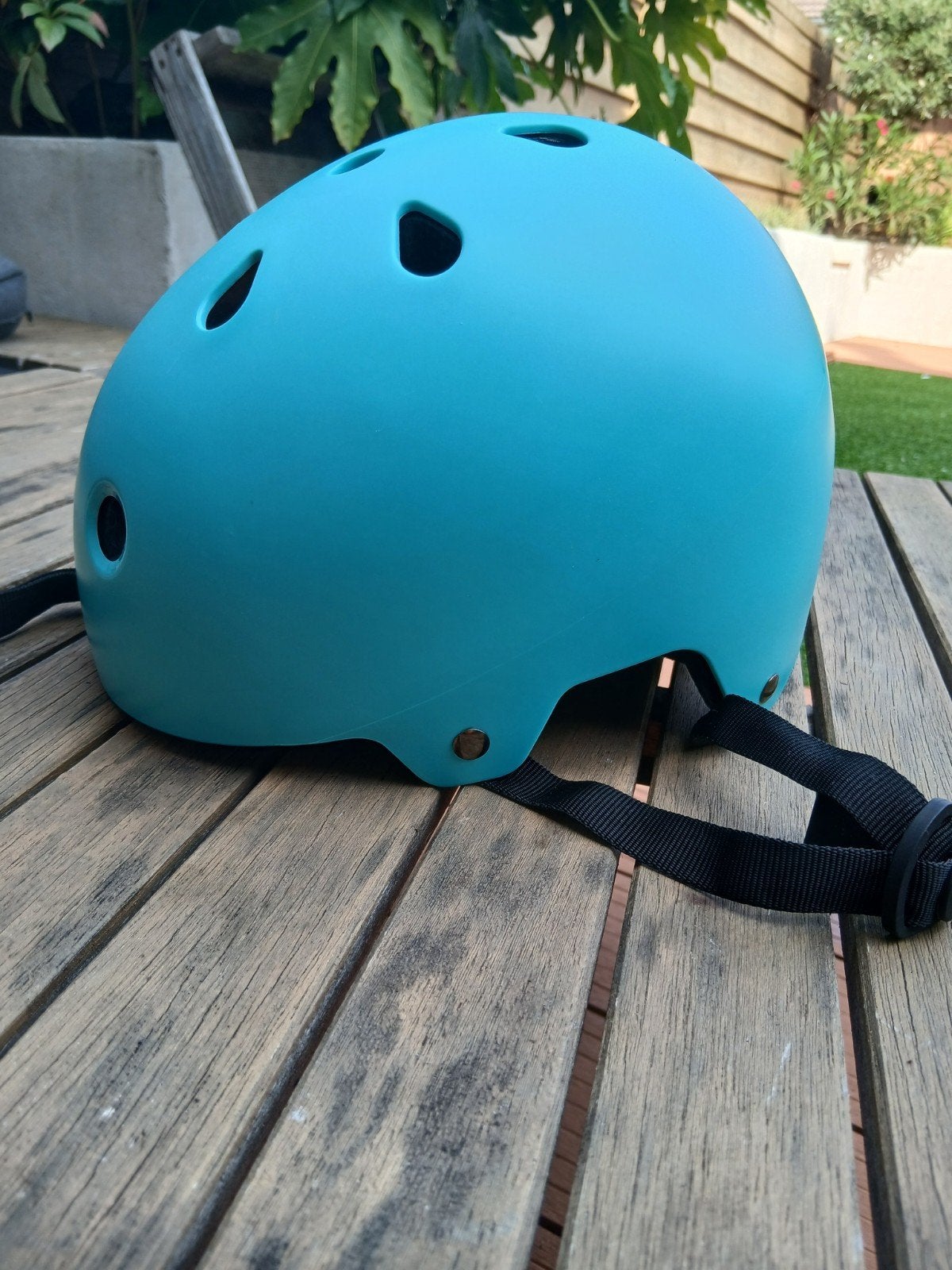 Turquoise fietshelm voor kinderen - Maat S, Fietsen en Brommers, Fietsaccessoires | Fietshelmen, Gebruikt, Onbekend, Jongen of Meisje
