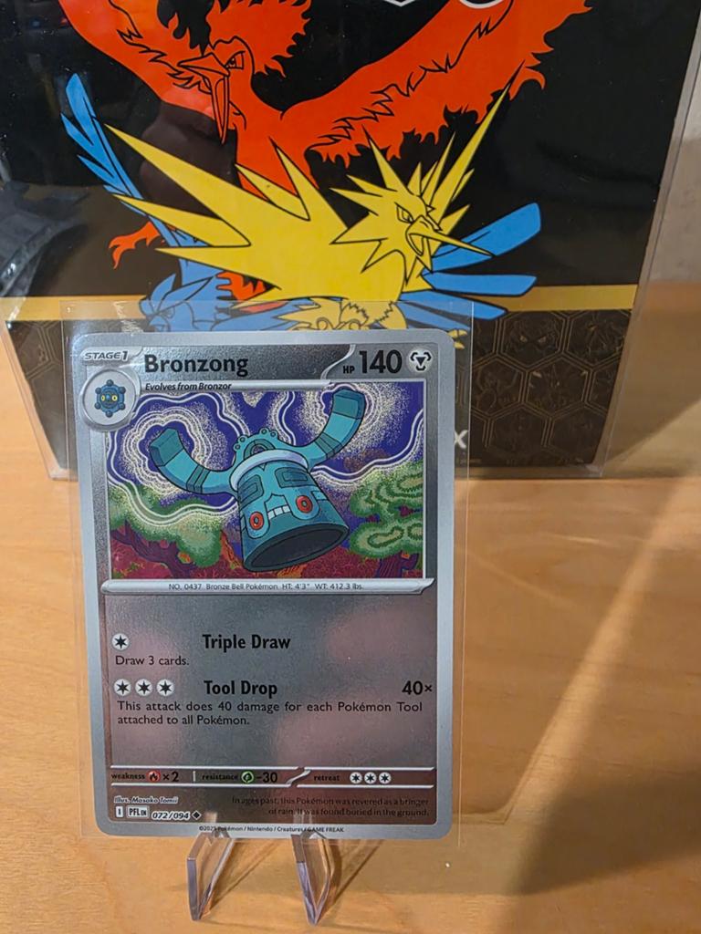 Pokemon bronzong reverse holo 072/094 phantasmal flames, Ophalen of Verzenden, Zo goed als nieuw