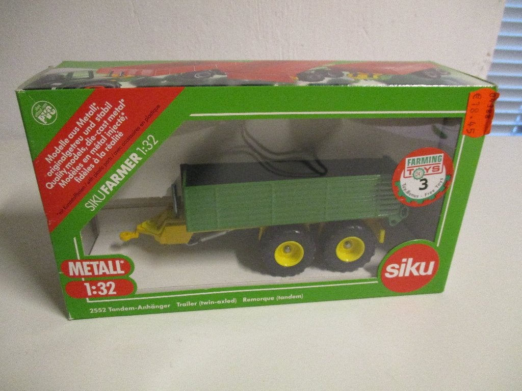 Siku tandemas kipper( groen), Hobby en Vrije tijd, Modelauto's | 1:32, Ophalen of Verzenden, Zo goed als nieuw, Tractor of Landbouw