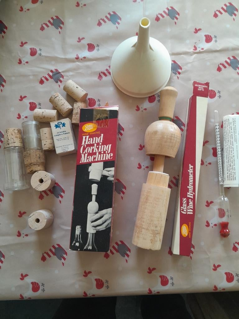 Kurken apparaat, wijn maken, hydrometer, Ophalen of Verzenden