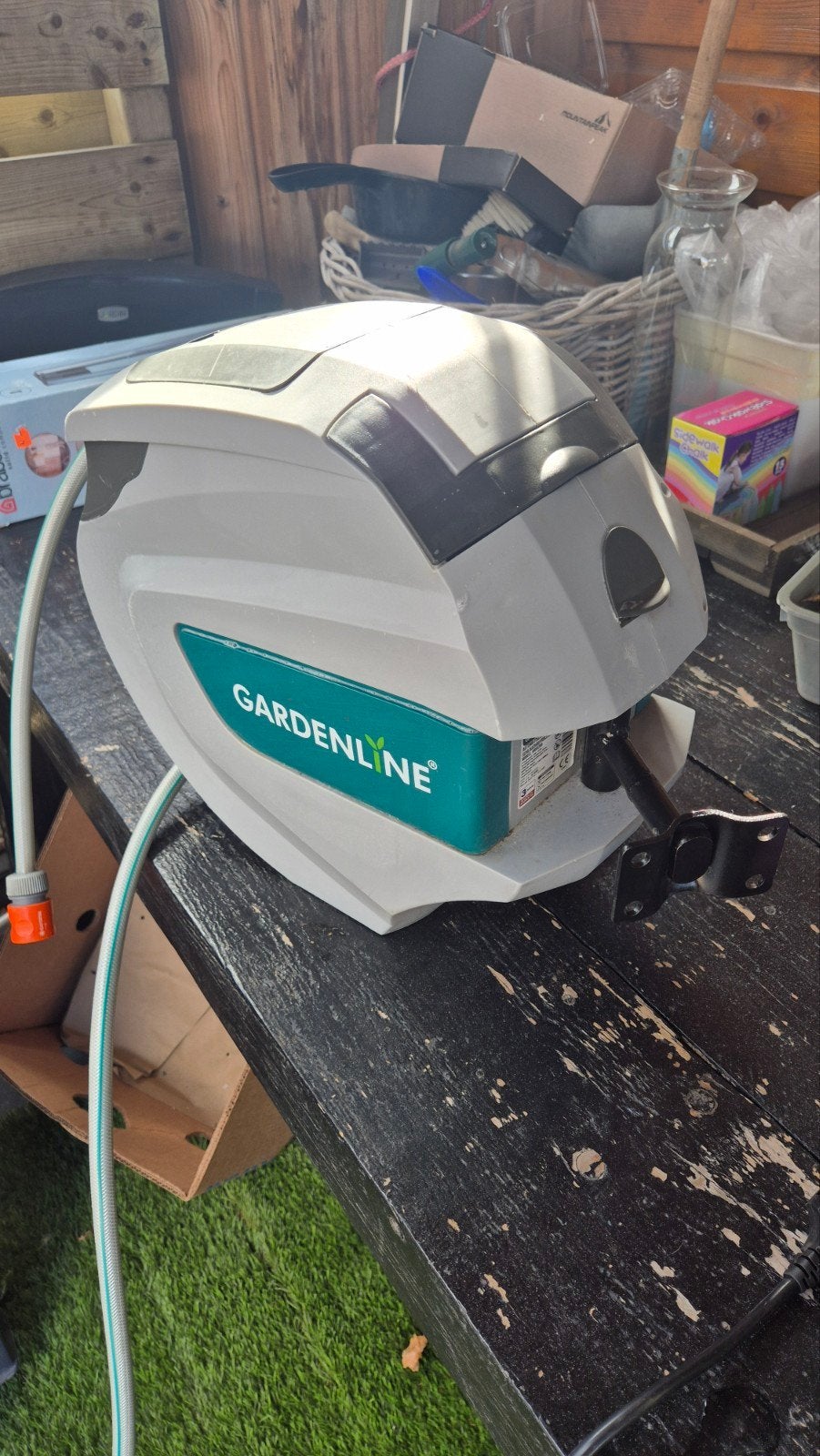 waterslang haspel 20 meter automatisch oprollen, Ophalen, Gebruikt, Tuinslang