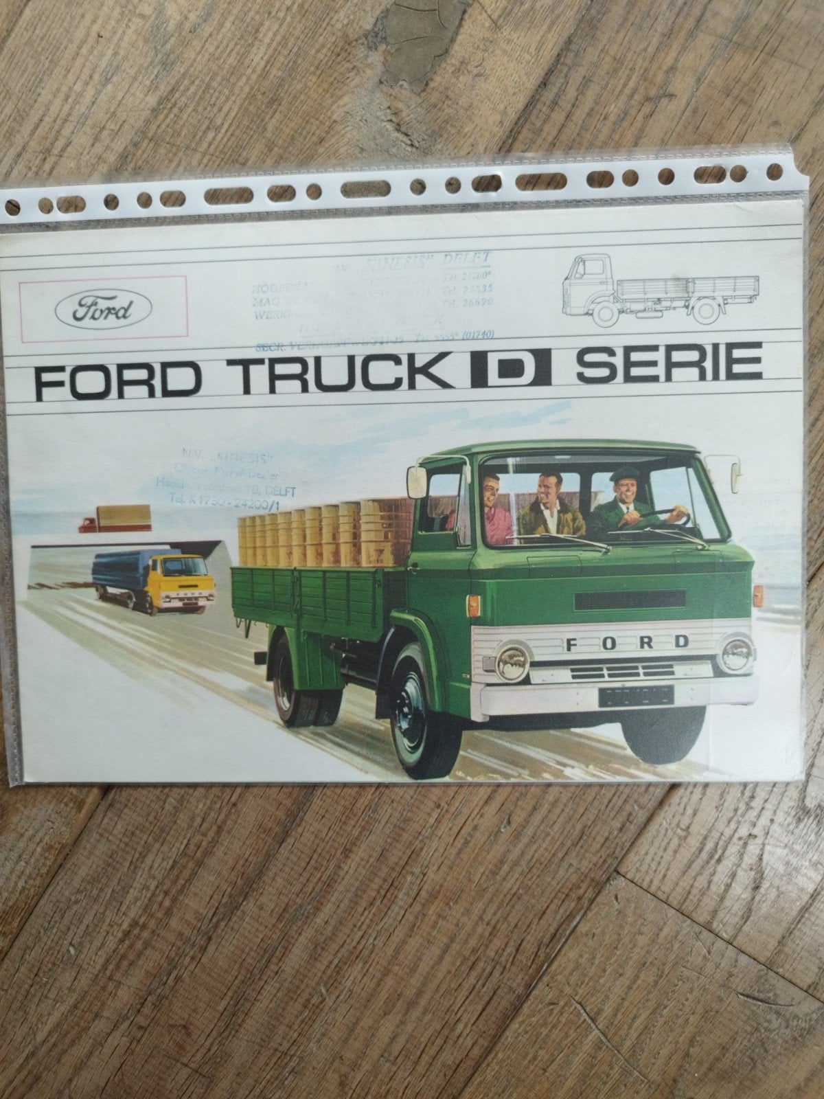 Ford Truck D Serie folder uit 1965 - Nederlands, Ford, Ophalen of Verzenden, Zo goed als nieuw, Ford Motor Company