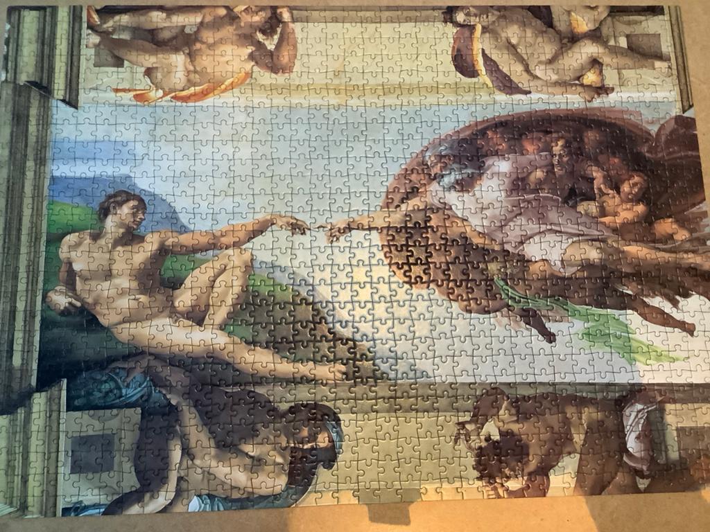 Clementoni Puzzel 1000 stukjes Sixtijnse Kapel, Ophalen of Verzenden, 500 t/m 1500 stukjes, Zo goed als nieuw, Legpuzzel