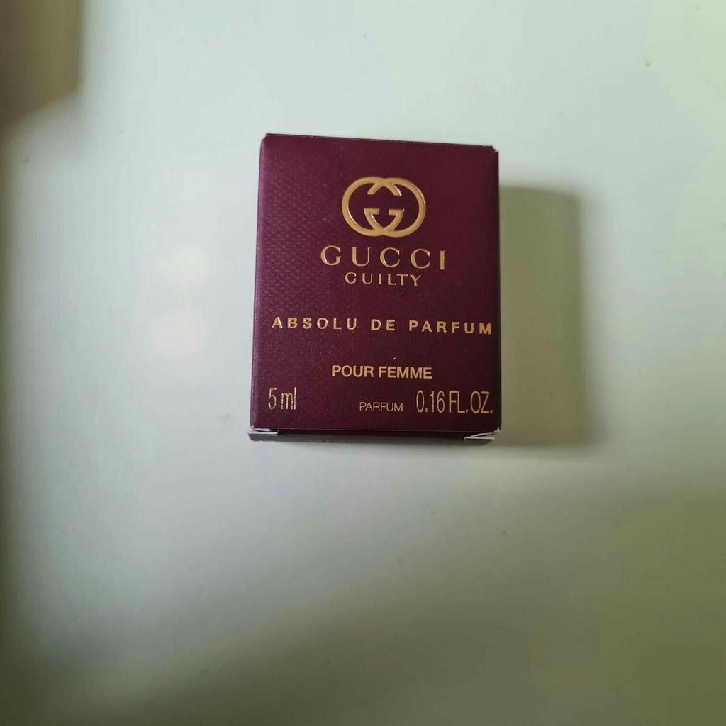 Gucci guilty absolu de parfum eau de parfum miniatuur 5ml, Ophalen of Verzenden, Nieuw