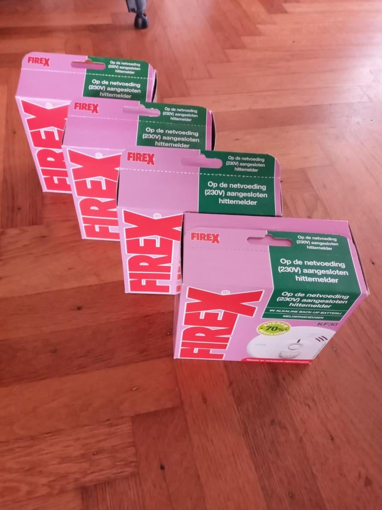 Firex KF30 hittemelders nieuw in doos., Ophalen of Verzenden, Nieuw, Detector, Sensor of Melder, Rook