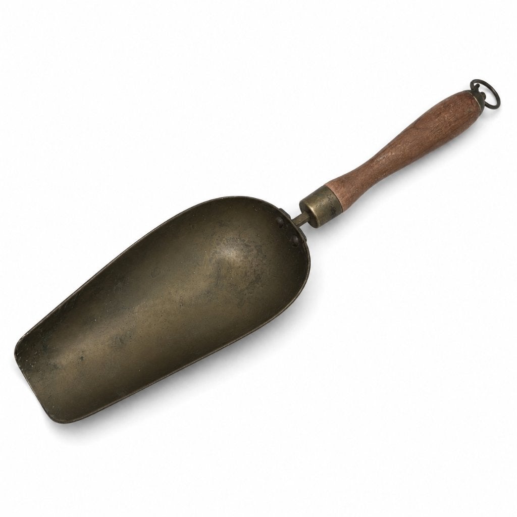 Vintage Metalen Graan-/Maatschep met Houten Handvat, Ophalen of Verzenden